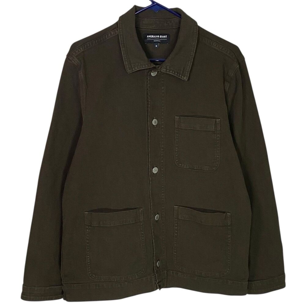 American Giant Roughneck Chore Jacket Womens M Dark Brown Canvas Barn Work NWOT